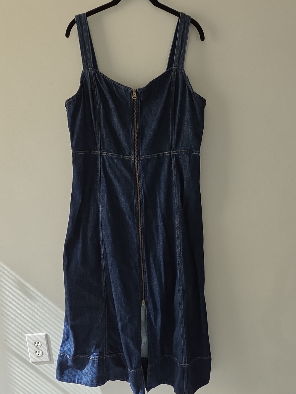 Dark Indigo Denim Zip-Front Sundress From GAP